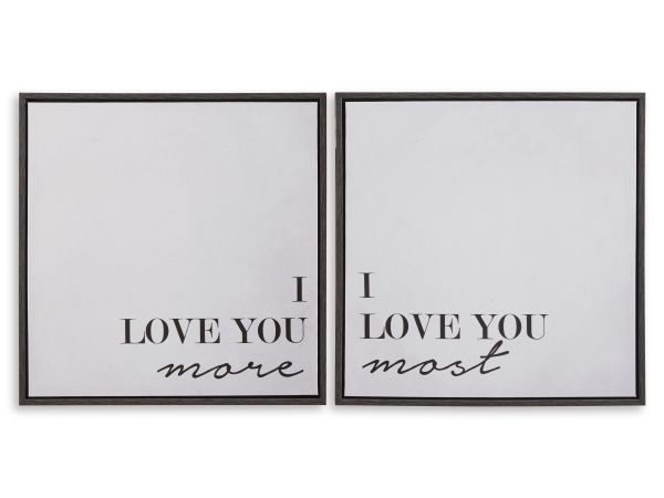 Ashley Furniture Adline Wall Art (Set of 2) in Black/White