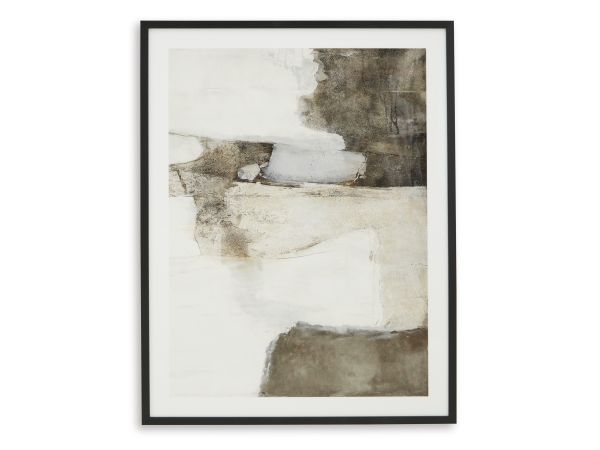 Ashley Furniture Aldricton Wall Art in Brown/White