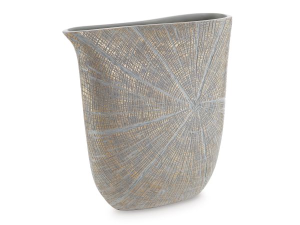 Ashley Furniture Ardenley Vase Big(Set of 2) in Antique Gold