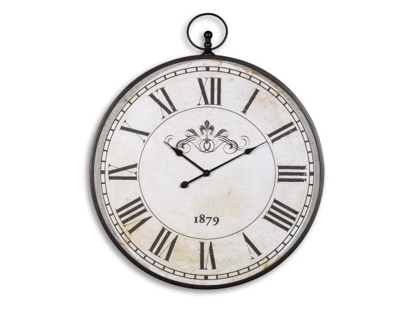 Ashley Furniture Augustina Wall Clock in Antique Black
