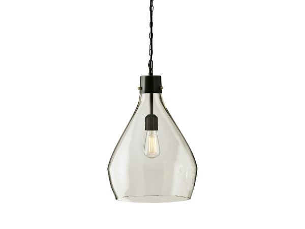 Ashley Furniture Avalbane Pendant Light in Clear/Gray