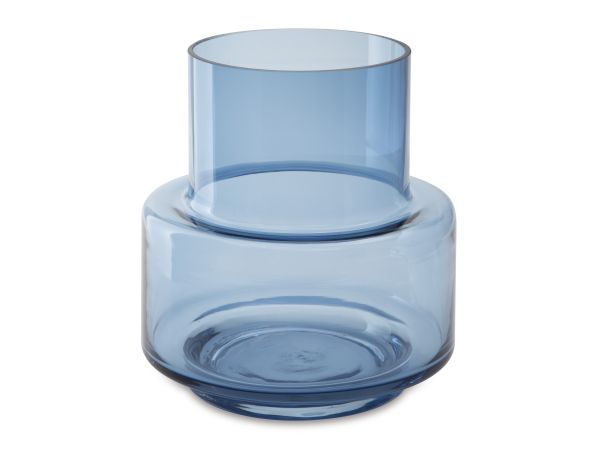 Ashley Furniture Bealen Vase Small in Dark Blue