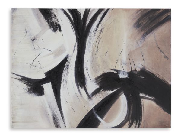 Ashley Furniture Braidage Wall Art in Brown/Black/White