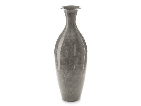 Ashley Furniture Brockwich Vase Large in Antique Gray