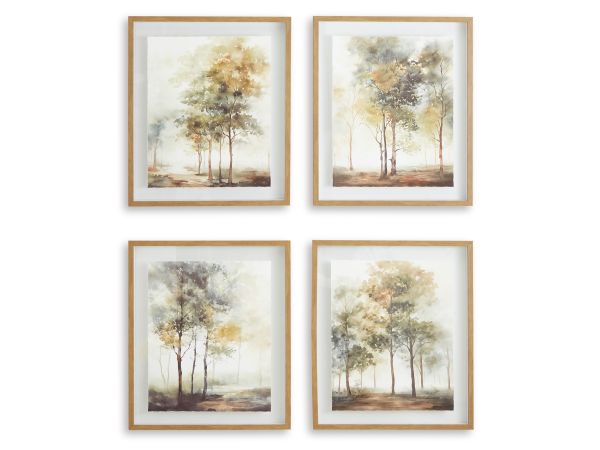 Ashley Furniture Bryneford Wall Art (Set of 4) in Multi