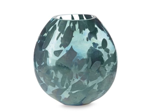 Ashley Furniture Cartshaw Vase Medium in Iridescent Teal