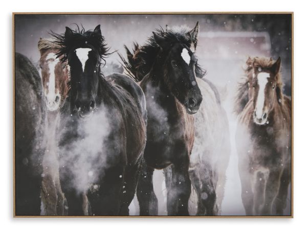 Ashley Furniture Chaseburn Wall Art in Brown/Black/White