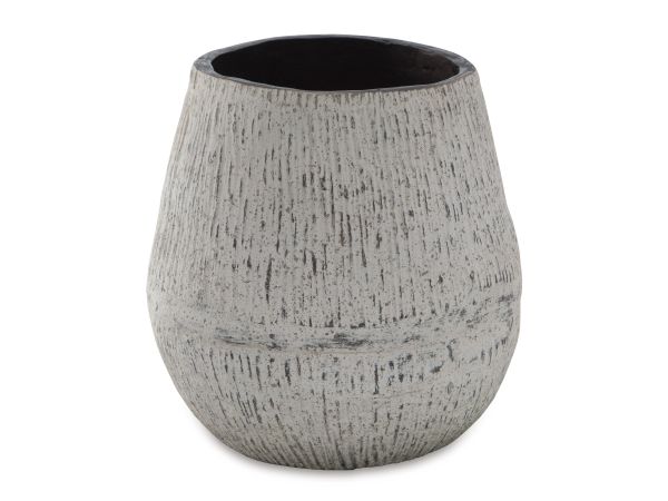 Ashley Furniture Claymount Vase Small in Distressed Brown