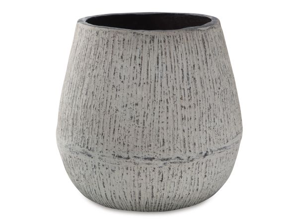 Ashley Furniture Claymount Vase Large in Distressed Brown