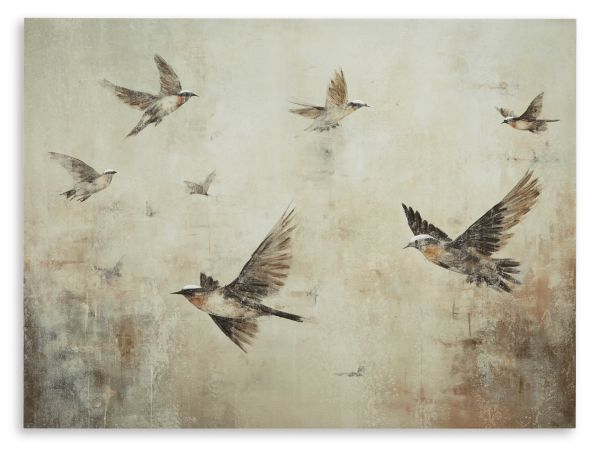 Ashley Furniture Collmund Wall Art in Gray/Brown