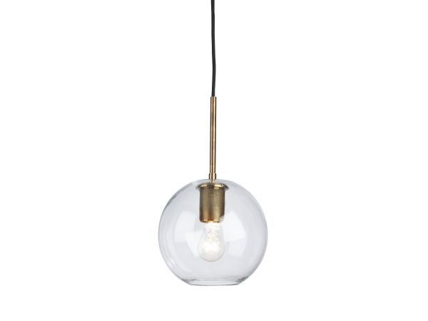 Ashley Furniture Cordunn Pendant Light in Clear/Brass