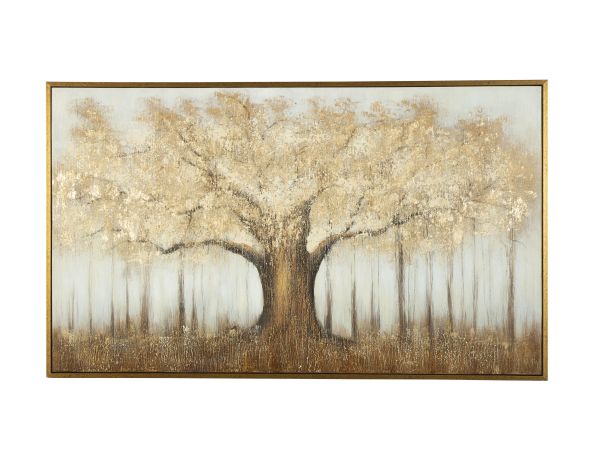 Ashley Furniture Dalewick Wall Art in Brown/Gray/Gold