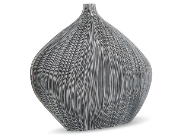 Ashley Furniture Donya Vase Medium in Antique Black