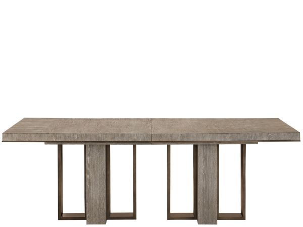 Erinn V Del Monte Dining Table Complete in Weathered Oak