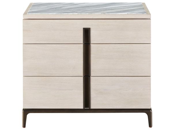 Erinn V Maren Nightstand in Silver Lining