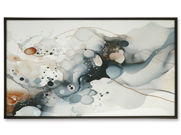Ashley Furniture Foxenburg Wall Art in Blue/Amber/White