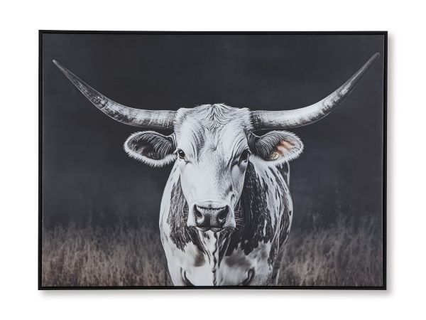 Ashley Furniture Harlandale Wall Art in Black/White/Brown