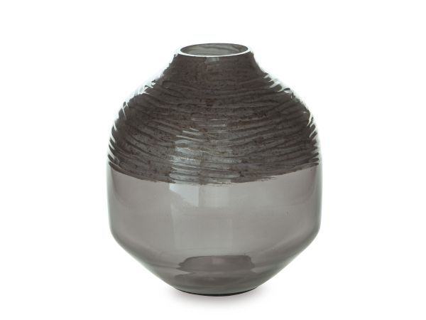 Ashley Furniture Harpwick Vase Small in Iridescent Gray