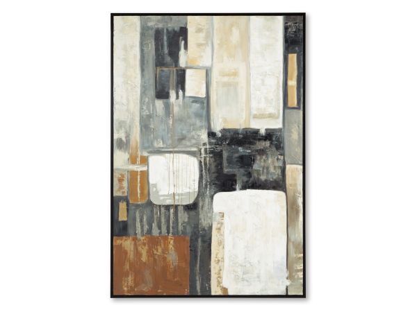 Ashley Furniture Howford Wall Art in Brown/Black/Gray