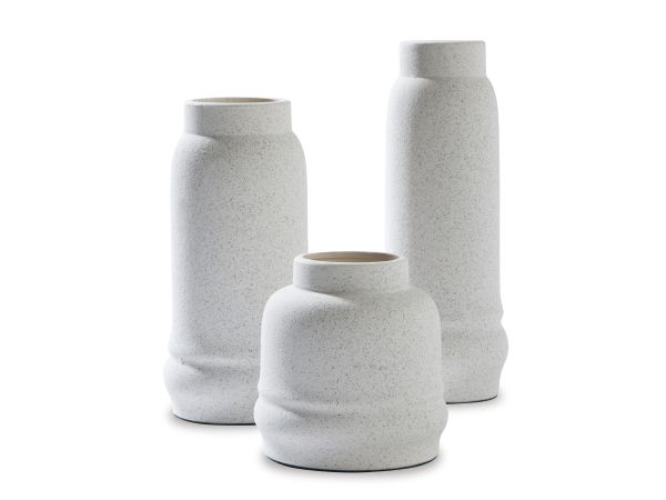 Ashley Furniture Jayden Vase (Set of 3) in White