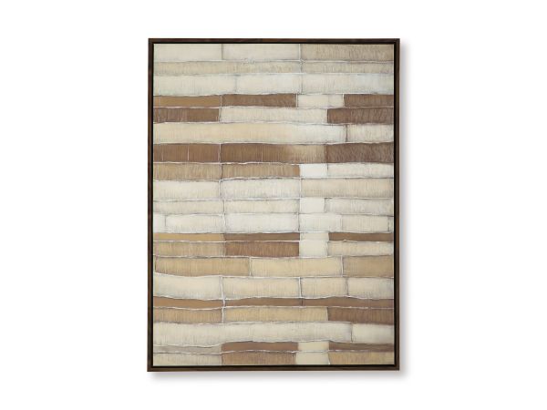 Ashley Furniture Kalanmore Wall Art in Brown/Tan/White