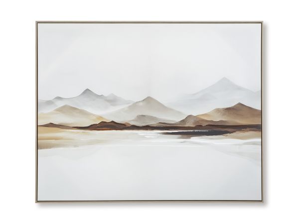 Ashley Furniture Karalen Wall Art in White/Gray/Brown