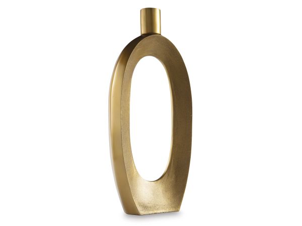 Ashley Furniture Lawtonville Vase in Antique Gold