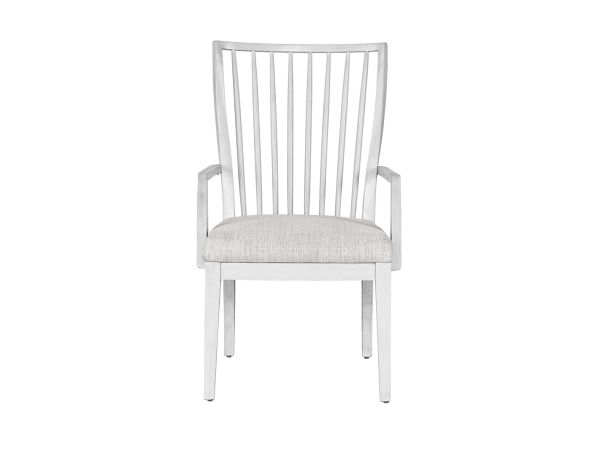 Modern Farmhouse Bowen Arm Chair in Picket Fence
