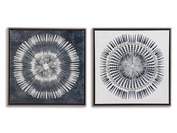 Ashley Furniture Monterey Wall Art (Set of 2) in Blue/White