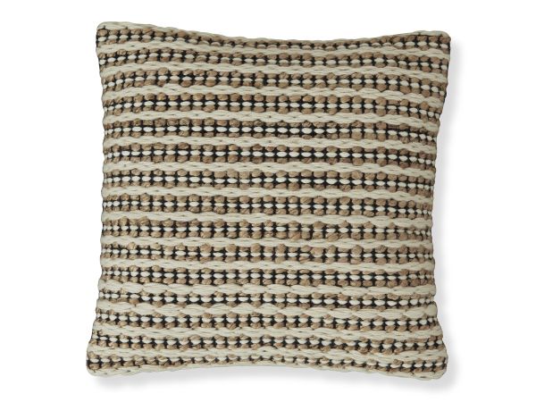 Ashley Furniture Nealington Pillow (Set of 4) in Brown/Black/White