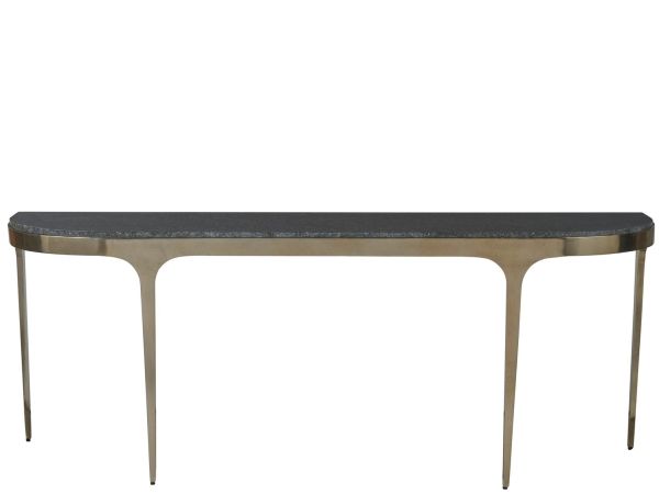 New Modern Scarlett Console Table in Black Granite
