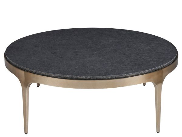New Modern Scarlett Cocktail Table in Black Granite