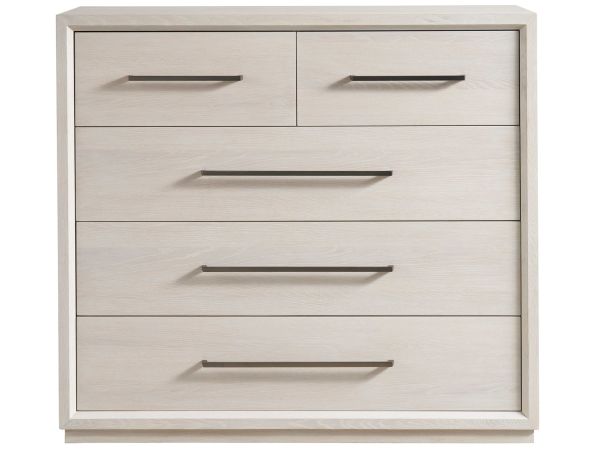 New Modern Astrid Drawer Chest in White Oak