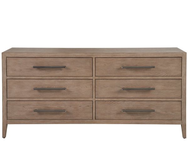 New Modern Cove Drawer Dresser in Gray Oak