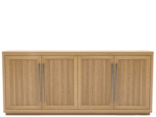 New Modern Media Credenza in Natural Oak