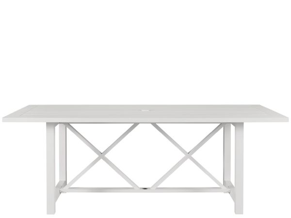 Coastal Living Outdoor Tybee Rectangle Dining Table in Chalk