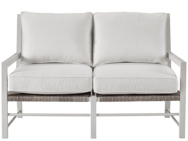 Coastal Living Outdoor Tybee Loveseat in Chalk