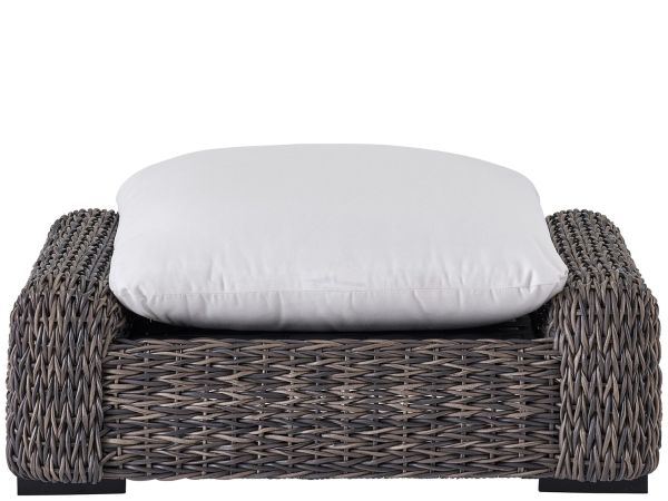 Coastal Living Outdoor Montauk Ottoman in Tawney