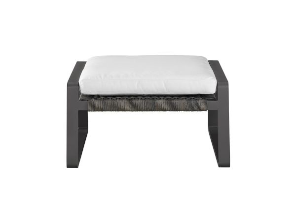 Coastal Living Outdoor San Clemente Ottoman in Carbon
