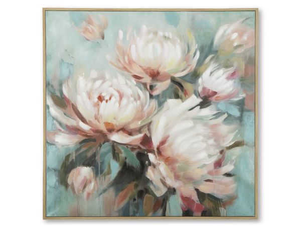 Ashley Furniture Parryville Wall Art in Aqua/Pink