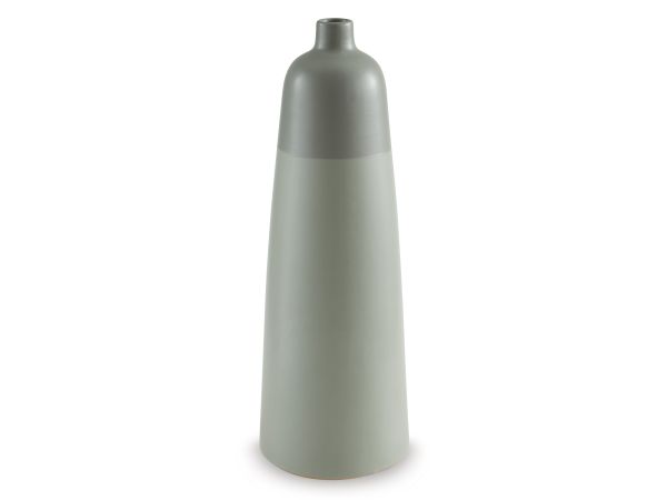 Ashley Furniture Peerland Vase Tall in Sage Green