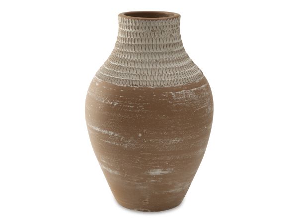 Ashley Furniture Reclove Vase in Distressed White