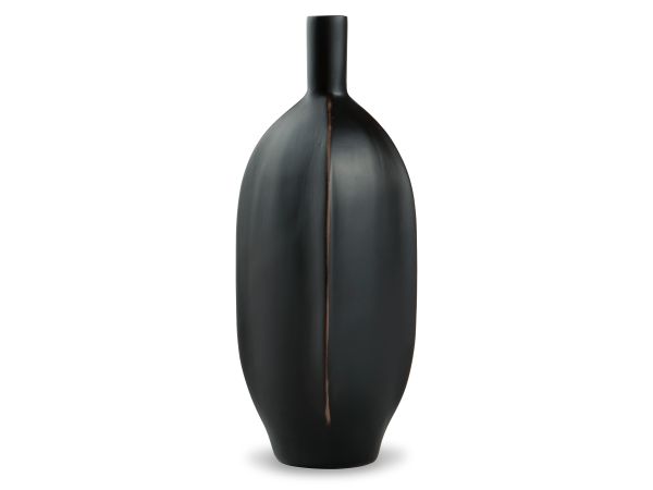 Ashley Furniture Rhaveney Vase Small (Set of 3) in Black