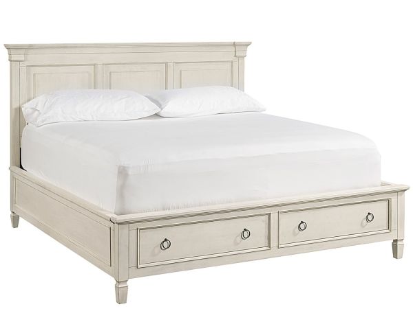 Summer Hill Storage King Bed in Cotton