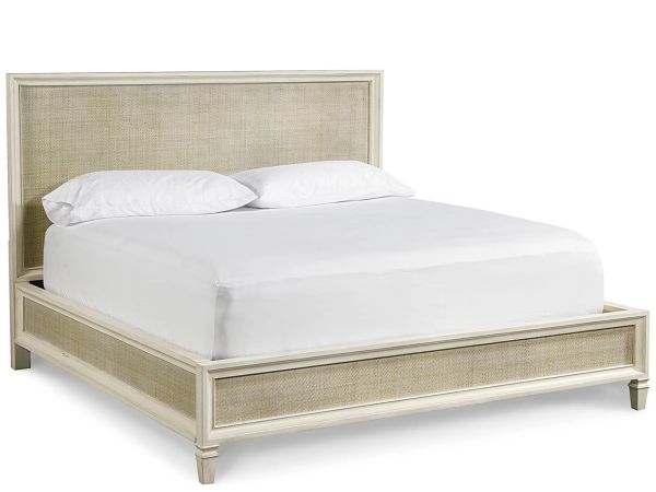 Summer Hill Woven Accent King Bed in Cotton