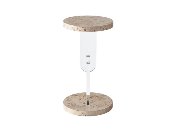 Miranda Kerr Tranquility Burl Side Table in Mappa Burl