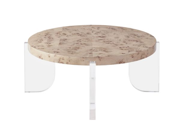 Miranda Kerr Tranquility Aerial Cocktail Table in Mappa Burl
