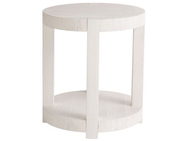 Weekender Hermosa End Table in White Sand