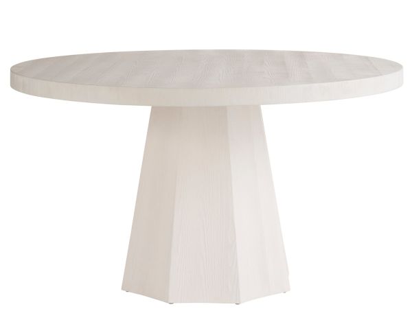 Weekender Mackinaw Round Dining Table in White Sand
